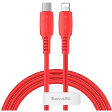 Кабель Baseus Cable USB-C to Lightning Colorful 18W 1.2m Red (CATLDC-09): Тип USB-C - Lightning