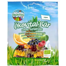 Желейні Цукерки Okovital ведмедики без желатину, органічні, 100 г (BW26943): Вага, г 100