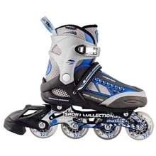 Роликовые коньки СК MATRIX BLUE р.39-42: Расположение колес in-line
