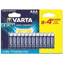 Varta AAA Alkaline 8+4 HIGH ENERGY (04903121472): undefined undefined