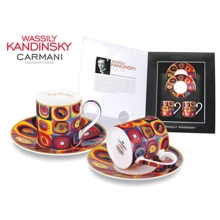 Кофейный набор Carmani Ст. Кандинский Цветной эскиз: 2 чашки на 120 ml с блюдцами (046-0101): Производитель Carmani