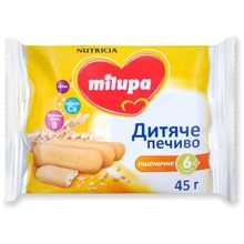 Печенье для детей Milupa пшеничное от 6 мес. 45 г (5051594004429): Тип Печенье