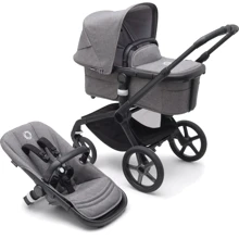 Универсальная коляска Bugaboo Fox 5 2 в 1 Black/Grey Melange (100051054): Тип коляски Универсальная коляска (2-в-1)