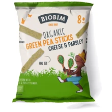Снеки органические Biobim Паффы Зеленый горошек с сыром и петрушкой 25 г (1187128): Тип Снеки
