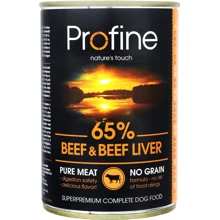 Profine Beef & Beef Liver 0.4 кг: Тип Влажный корм