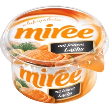 Сыр сливочный Miree 66% с лососем 150 г (WT00916): Вес нетто 150 г