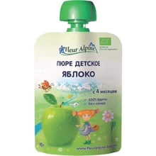 Пюре FLEUR ALPINE Яблоко, 90 мл (5024688001017): Вид Фруктовое