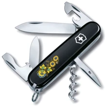 Мультитул Victorinox Spartan Ukraine 91мм/12 функций/черный /Цветы (1.3603.3_T1050u): Тип мини-мультитул