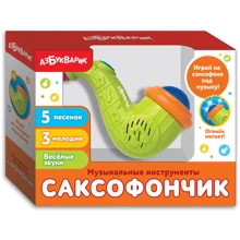 Саксофончік (Музичні інструменти) Зелений: Виробник Азбукварик (Белфакс)