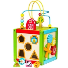 Дерев'яний бізикуб Ecotoys 1004: Тип бизиборд