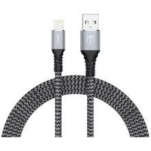 Кабель T-PHOX USB Cable to Lightning Jagger 1m Grey (T-L814 grey): Тип USB 2.0, Lightning