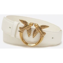 Женский ремень PINKO LOVE BERRY H3 BELT VITELLO SET размер M белый (100125A0F1Z14Q): Пол Женский