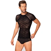 Мужская эротическая футболка Obsessive T102 black S/M/L: Для кого Для мужчин