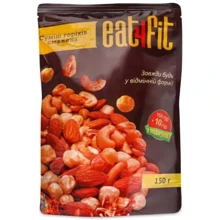 Упаковка Смесь орехов Eat4Fit жареная 2х150 г (4820268890092): Вес нетто 300 г