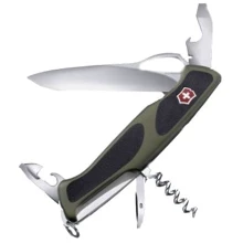Мультитул Victorinox RangerGrip 61 130мм/11предметов/зеленый-черный (0.9553.MC4): Тип мультитул (многофункциональный инструмент)