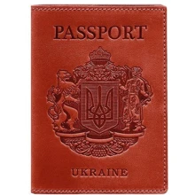 Обложка для паспорта BlankNote красная (BN-OP-UA-coral): Пол Унисекс