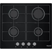 Варильна поверхня газова Borgio 6621 (Black Enamelled): Розміри для вбудовування (ШxГ) 56x49 см