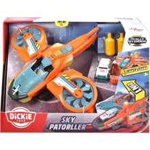 Игровой набор Dickie Toys Гибрид-спасатель Воздушный патруль со звуковыми и световыми эффектами 1 машинка с аксессуарами (3794000): Производитель Dickie Toys