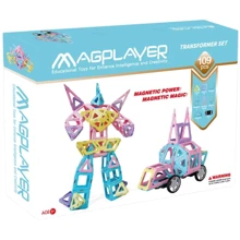 Конструктор Magplayer магнитный набор 109 эл. (MPH2-109): Количество деталей, шт. 109