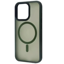 Чехол для iPhone WAVE Matte Insane Case with MagSafe Green for iPhone 13 Pro: Цвет зеленый