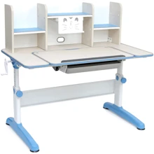 Парта SingBee Q-Assembly U Blue + Книжная стеллаж SBS-613 (SBS-603-BL + SBS-613): Тип Парта