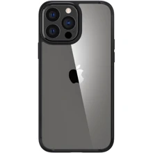 Чехол для iPhone Spigen Crystal Hybrid Matte Black (ACS03300) for iPhone 13 Pro: Цвет черный