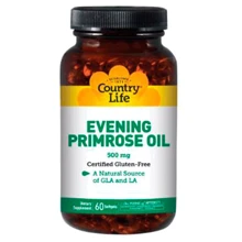 Country Life Evening Primrose Oil 500 mg Олія примули вечірньої 60 м'яких капсул: Тип Масло вечірньої примули
