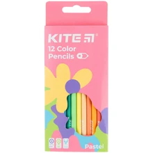 Олівці кольорові Kite Fantasy Pastel 12 кольорів (K22-451-2): Тип Цветные