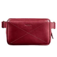 Сумка поясная BlankNote DROPBAG MAXI (КОЖА KRAST) виноград - бордовая (bn-bag-20-vin): Пол Унисекс