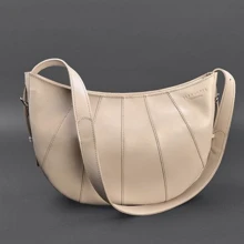 Женская сумка хобо BlankNote Круассан светло-бежевая (BN-BAG-12-light-beige): Пол Женский