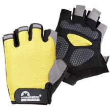Велорукавичка Majestic Sport без пальців M-CG-GB-M (M) Black/Yellow: Розмір M