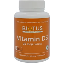 Biotus Vitamin D3, 1000 ME, 180 Capsules (BIO-530067): Тип Витамин D