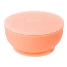 Детская силиконовая миска Olababy Coral с крышкой оранжевый (60521): Материал силикон