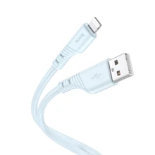 Кабель Hoco USB Cable to Lightning X97 Crystal 2.4A 20W 1m Light Blue: Тип USB Cable - Lightning