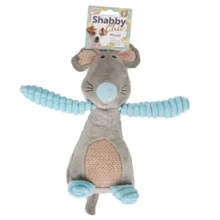 Игрушка для собак Flamingo Shabby Chic Mouse с пищалкой 25х12 см: Производитель Flamingo