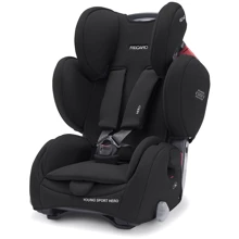 Автокрісло Recaro Young Sport Hero Core Deep Black (00088014250050): Група 1/2/3