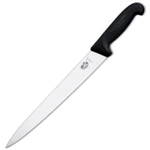 Кухонный нож Victorinox Fibrox Slicing 30см с черн. ручкой (5.4503.30): Лезвие нержавеющая сталь