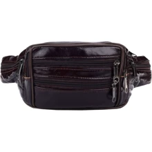 Мужская поясная сумка Borsa Leather коричневая (1t167m-brown): Пол Мужской