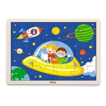 Дерев'яний пазл Viga Toys У космосі 16 ел. (51457): Тип пазл