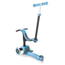 Самокат GLOBBER серии GO UP SPORTY PLUS LIGHTS 5в1 голубой, колеса с подсветкой, 20/50кг (642-101): Количество колес 3