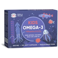 Perla Helsa Kids Omega-3 + Vitamin А And D3, 300 mg, 120 Soft Capsules: Тип Омега 3