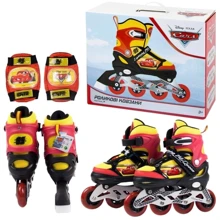 Детские ролики Bambi Cars с защитой размер S 31-34 (RL2119): Цвет разноцветный