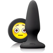 NS Novelties Mojis Plug #OMG Medium - середня анальна пробка, 8x3.7 см, чорний: Для кого унісекс