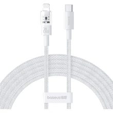 Кабель Baseus Cable USB-C to Lightning Gem Fast-Charging Data 20W 2m White (P10373001211-01): Тип USB-C - Lightning