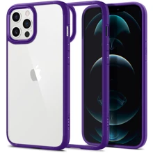 Чехол для iPhone Spigen Crystal Hybrid Hydrangea Purple (ACS01478) for iPhone 12 Pro Max: Цвет фиолетовый