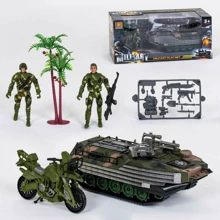 Набор военной техники (танк, мотоцикл, солдатики) (HW-S 3507): Производитель Noname
