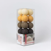 Гирлянда Cotton ball lights на 20 шаров 3,8м, Clay: Тип Хлопковые шарики