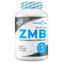 6PAK Nutrition ZMB Цинк, магній та вітамін В6 90 таблеток: Тип Магний + B6