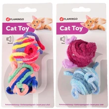 Іграшка для котів Flamingo Woolen Balls вовняні м'ячі діаметр 4.5 см: Виробник Flamingo