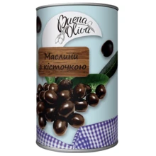 Оливки BUENA OLIVA чорные с косточкой, ж/б 314 мл (PLK8427598100578): Объем 314 мл
